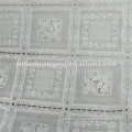 Square White Lace Plastic PVC Vinyl Wipe Clean Tablecloth